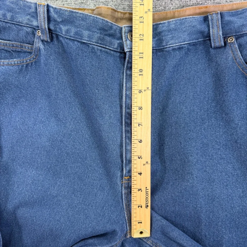 Duluth Trading Jeans Mens 46x31 Blue  Ballroom 5 Pocket Relaxed‎ Fit Denim
